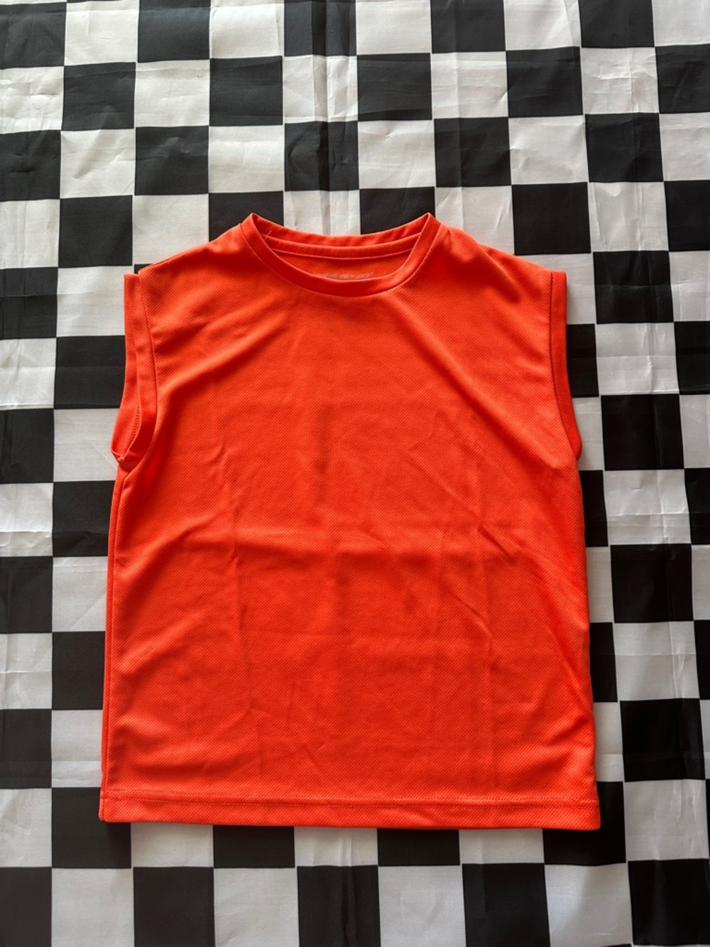 Brooklyn + Jax Boys Active Sleeveless Tank in Vibrant Orange Small 8
